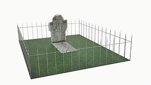 cemetery - grave 3D