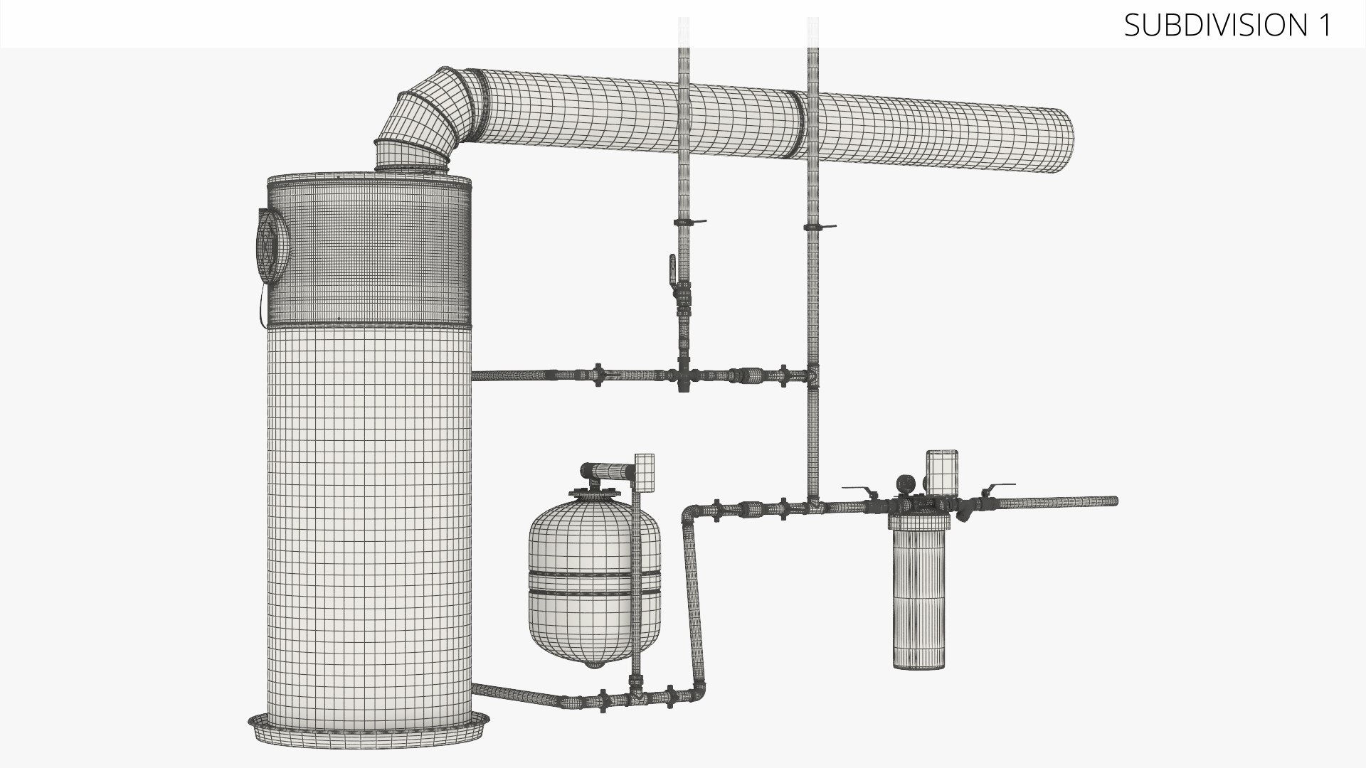 3D Model Home Water Heater System - TurboSquid 2551264