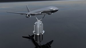 3D model airplane