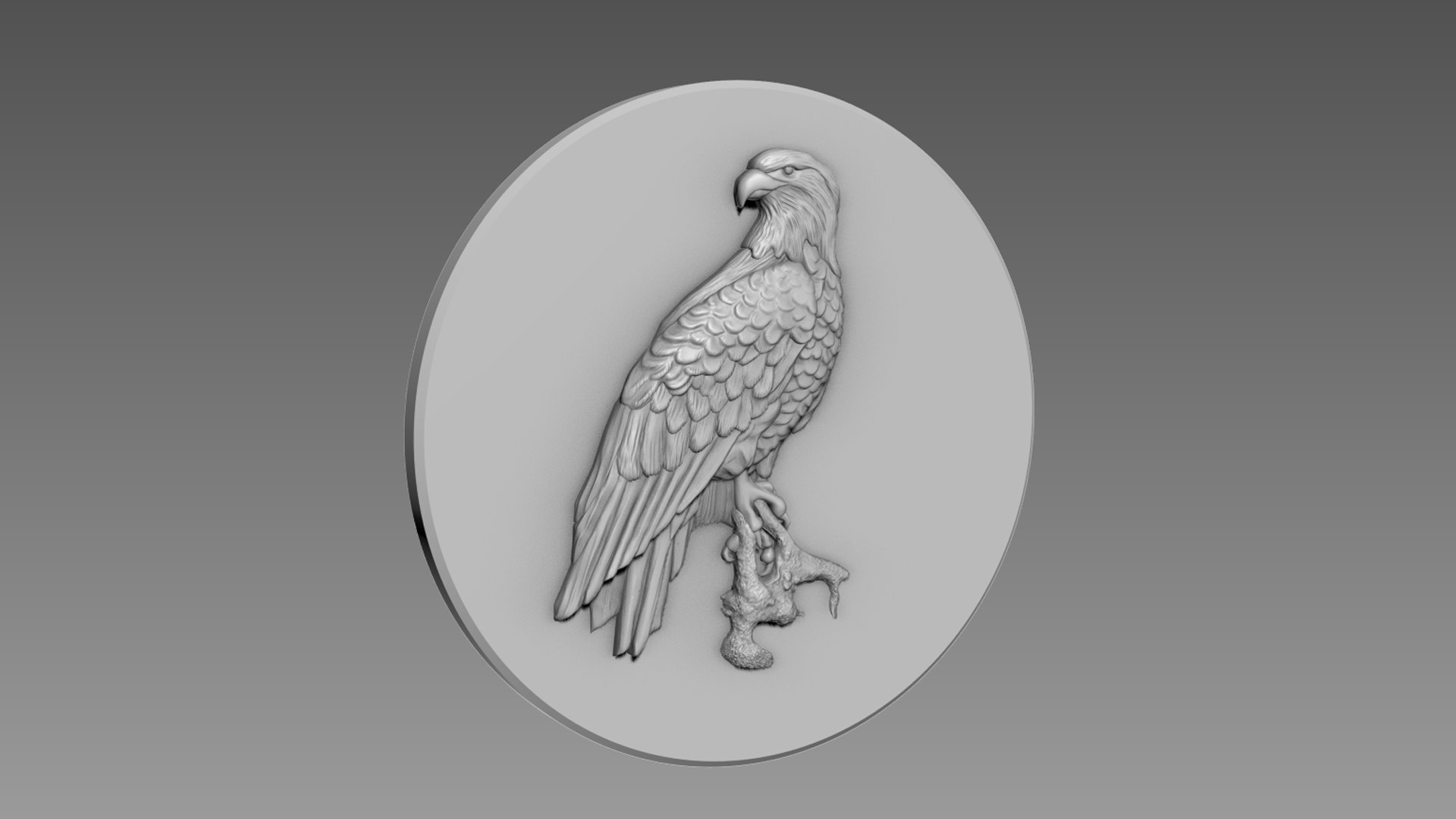 Eagle Bas-relief 3D - TurboSquid 2134378