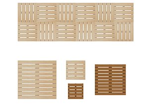 3D Wooden slabs