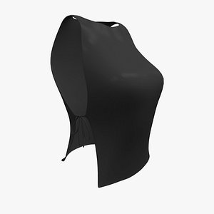 Tied Sides Straight Top 3D model