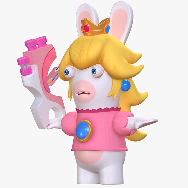 Rabbid Peach Weapon Super Mario Sparks of Hope 8K 3D