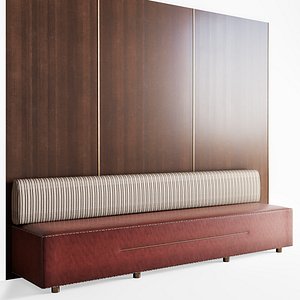 3D NY Style Soft Seating Area for Cafes model