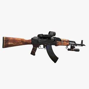 modern weapon the AK rifle 3D model