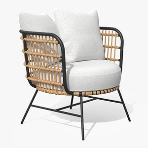 Onya Lily White Lounge Chair model