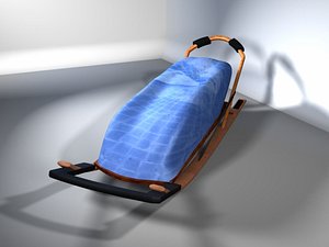 free alaska dogsled 3d model