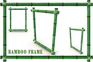 3d model bamboo frame