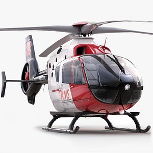 eurocopter ec 135 medical 3d model