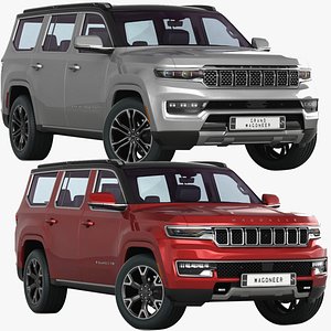 3D Jeep Wagoneer and Grand Wagoneer 2022 With Interior model