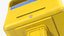 3D French Yellow Mailbox Post