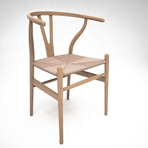 wishbone chair 3D