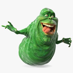 Green Ghost Slimer Flying Pose