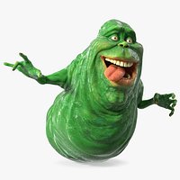 Green Ghost Slimer Flying Pose