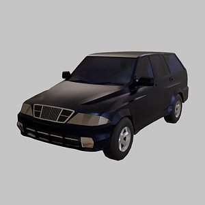 Daewoo musso low poly model 3D model