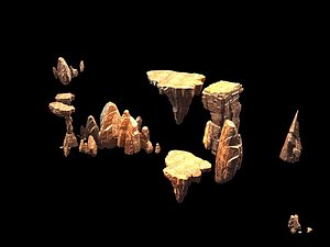 landscape nature rock 3D model
