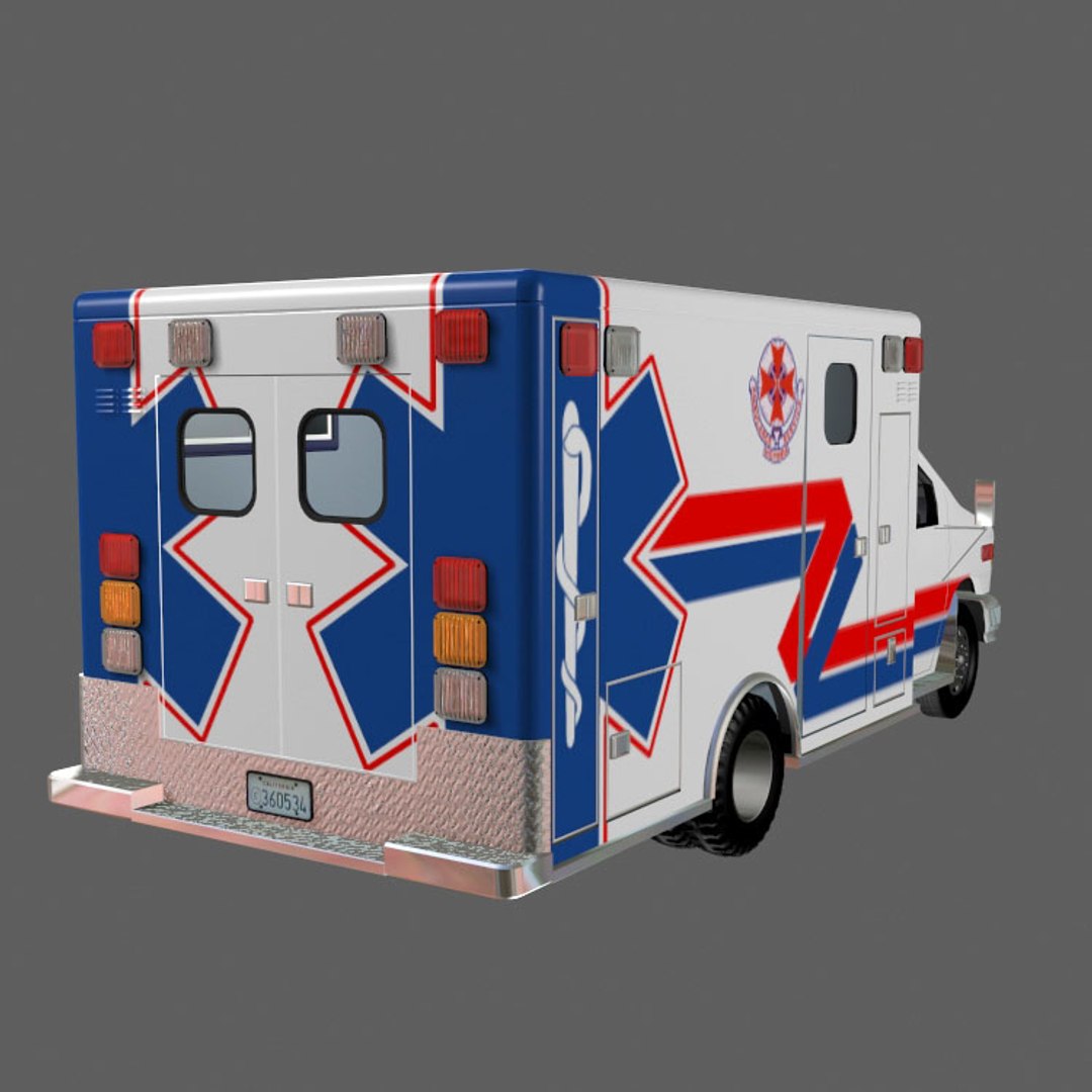 Ambulance Emergency Van 3d Model