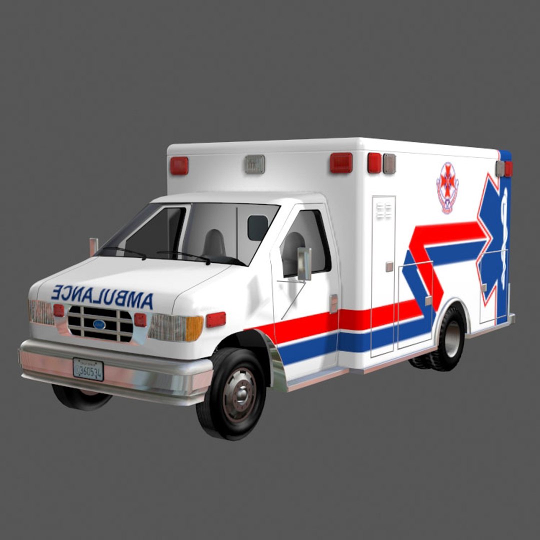Ambulance Emergency Van 3d Model