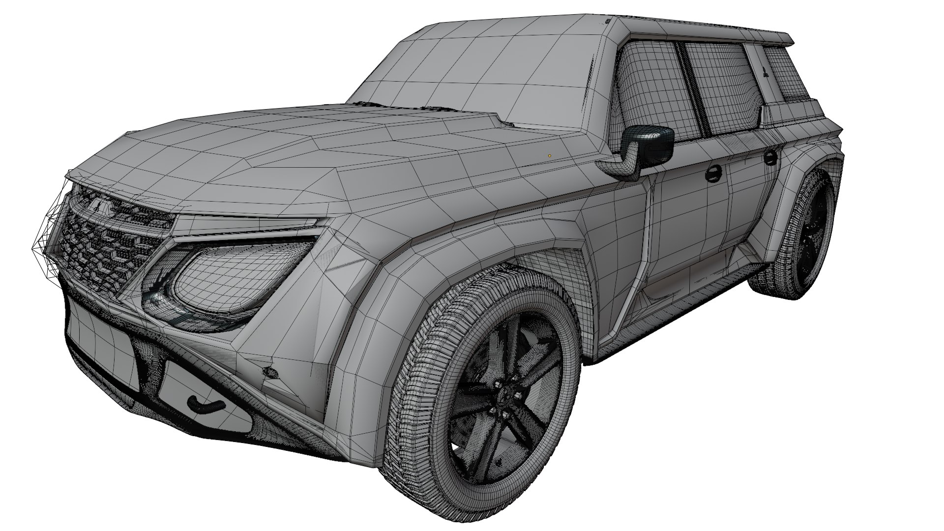 3D Model Mitsubishi SUV - TurboSquid 2245494