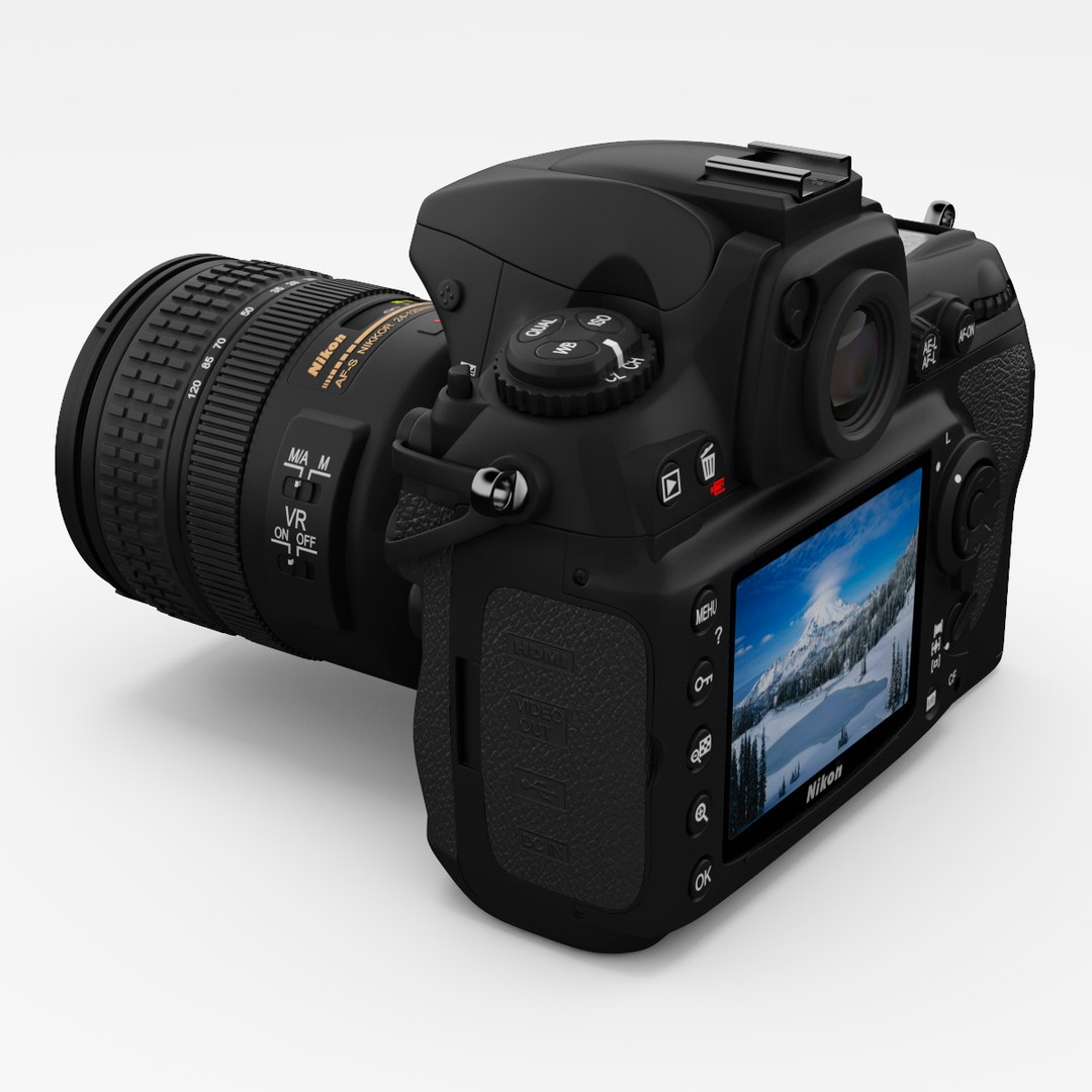 Nikon D700 Kit 3d Model