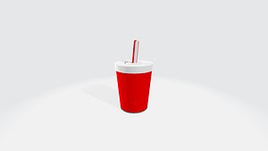 Low-Poly Cartoon Soda Cup