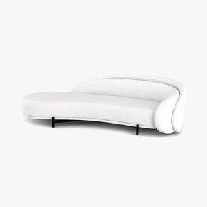 3D Paolo Ferrari Layered Back Sofa model