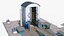 Vostochny Cosmodrome Russian Spaceport Rigged for Cinema 4D 3D
