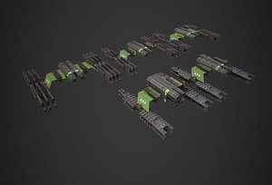 3D model Modular Spaceship Fourteen Final