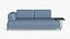3-seater Blue Sofa With Small Tray 3 colors multivariable