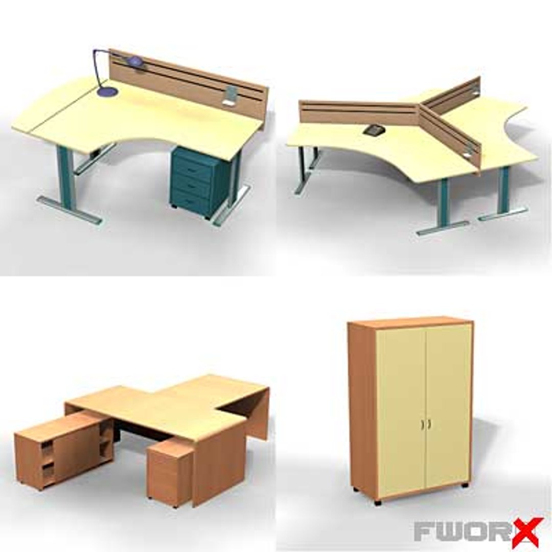 3d model tables set
