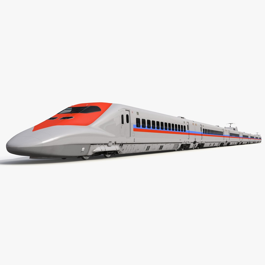 Speed Train Generic 3D model preview