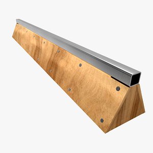 skateboard rail2 3d 3ds