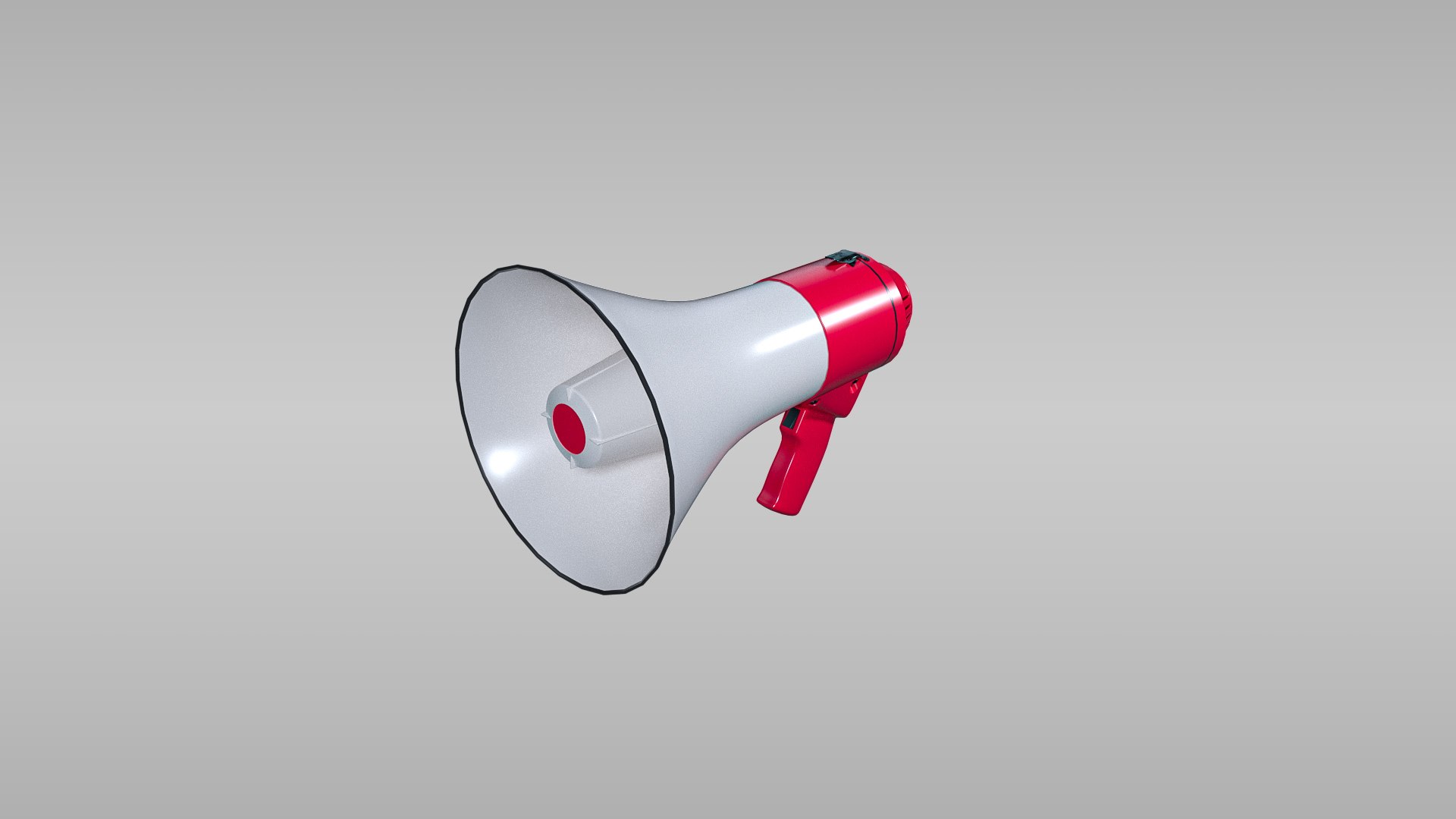 Megaphone Bullhorn Electronic 3D Model - TurboSquid 1418439