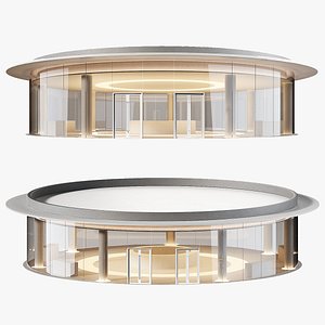 3D Commercial building Exhibition salon store Showroom Museum