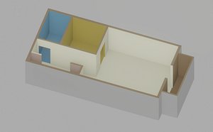 3D Apartment Floor Plan model