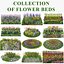 Flower beds 3D model
