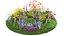 Flower beds 3D model
