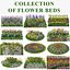 Flower beds 3D model