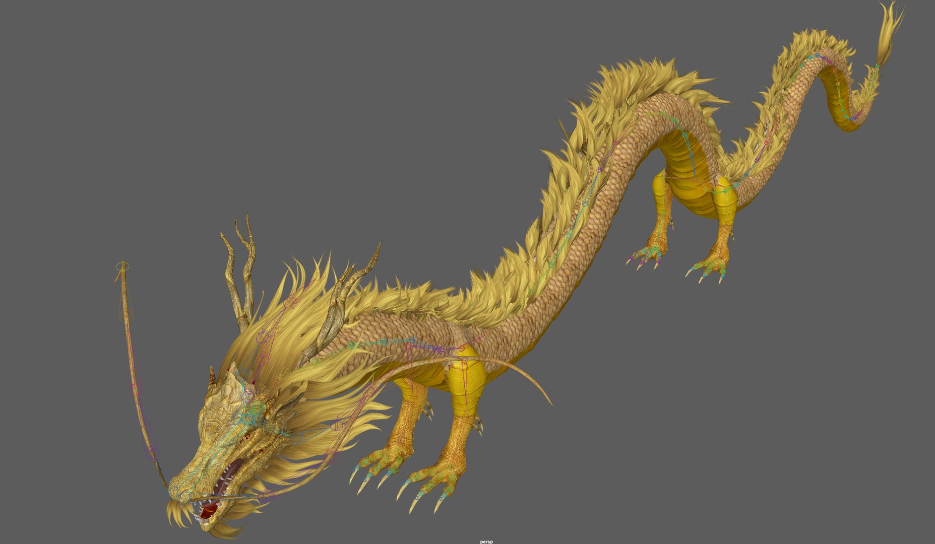 Chinese Dragon Animated Model - TurboSquid 2194114