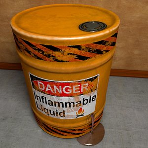 Leaking Barrel with Hole Animated