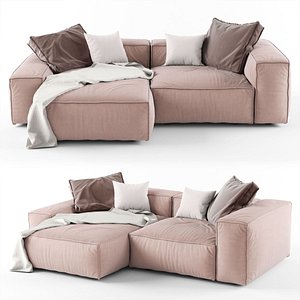 3D modern corner sofa