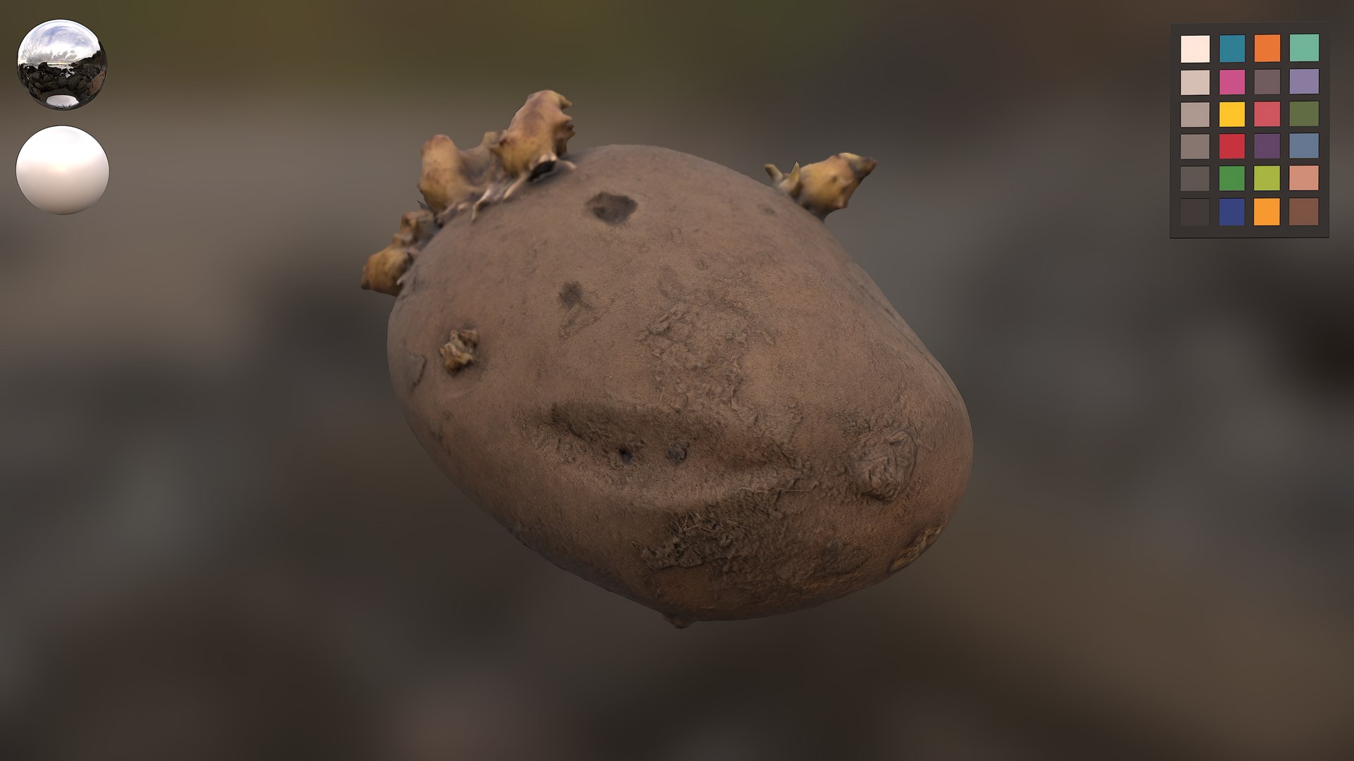 Realistic Potato 3D Model - TurboSquid 1546242