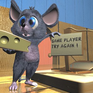Cartoon Mouse Rigged