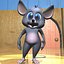 Cartoon Mouse Rigged