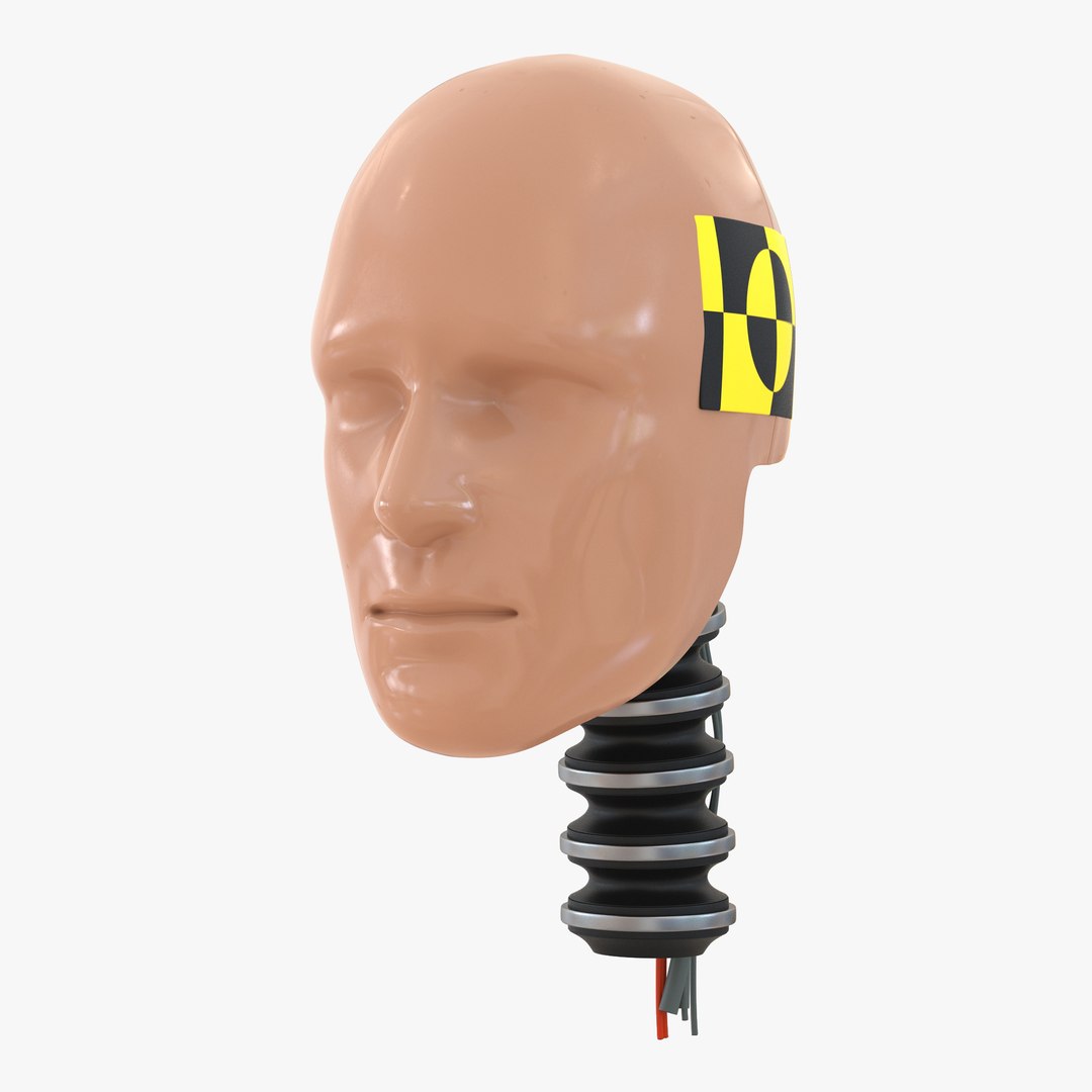 Male Crash Test Dummy Head 3D Model 3D model preview
