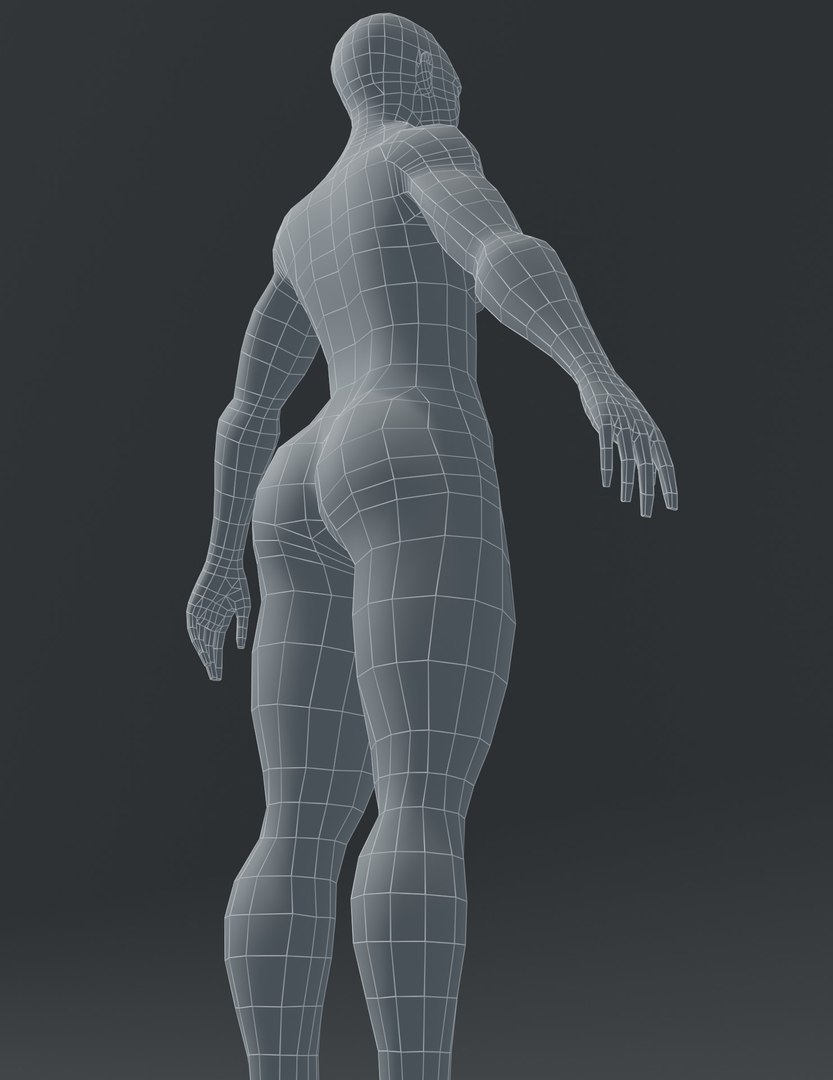 Superhero Female Body Base Mesh 3D Model - TurboSquid 1525203