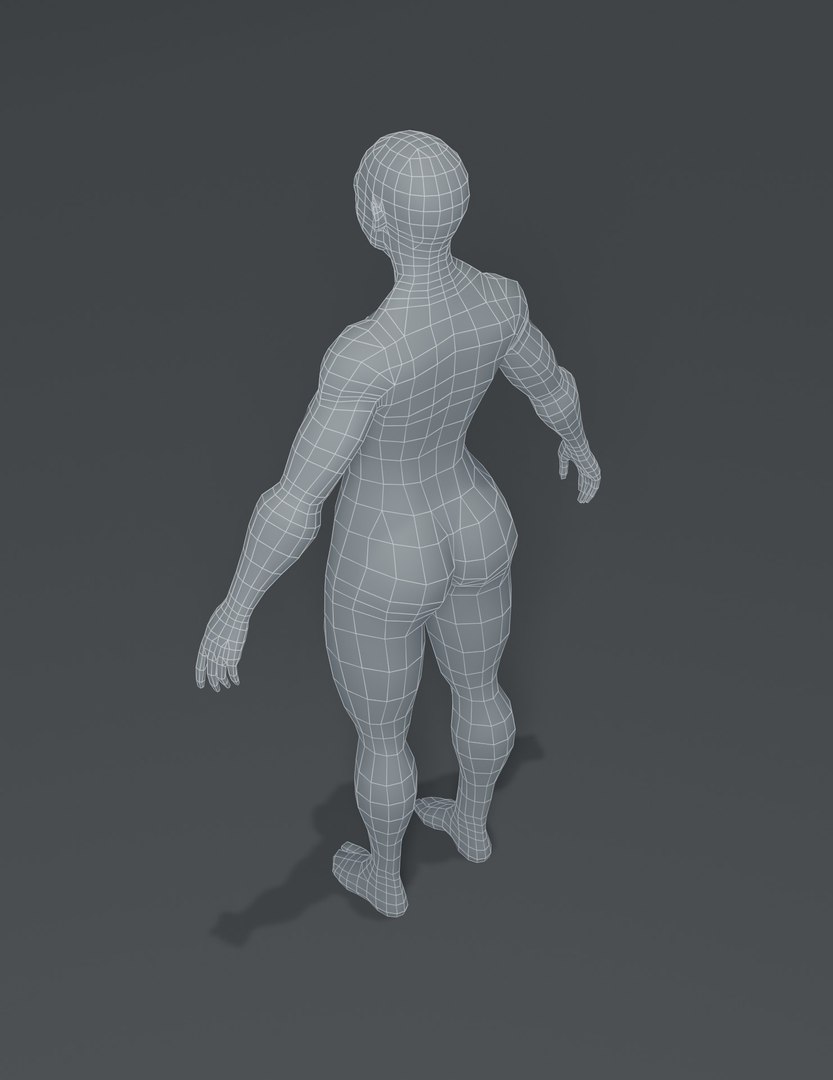 Superhero Female Body Base Mesh 3D Model - TurboSquid 1525203