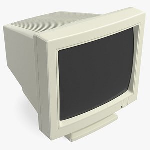 Vintage CRT Monitor 3D