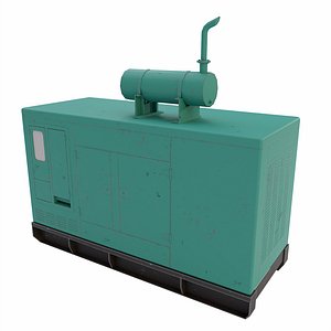 Silent Generator Lowpoly 3d model