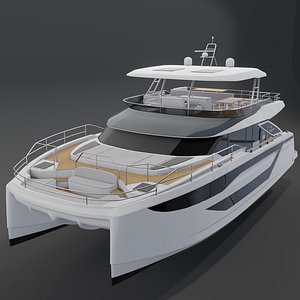 3D Prestige M8 Catamaran powercat 3D
